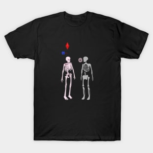 Skeletons Sim - Negative Interaction T-Shirt